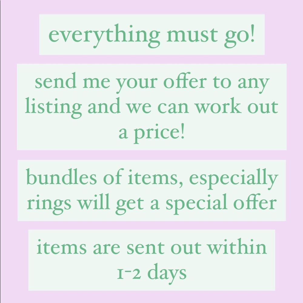 ✨🍃🦋everything must go! 🦋🍃✨